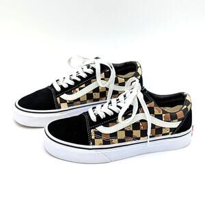 Vans Old Skool Skate Shoes M 4.5 / W 6 Unisex Desert Camo Checkerboard 500714